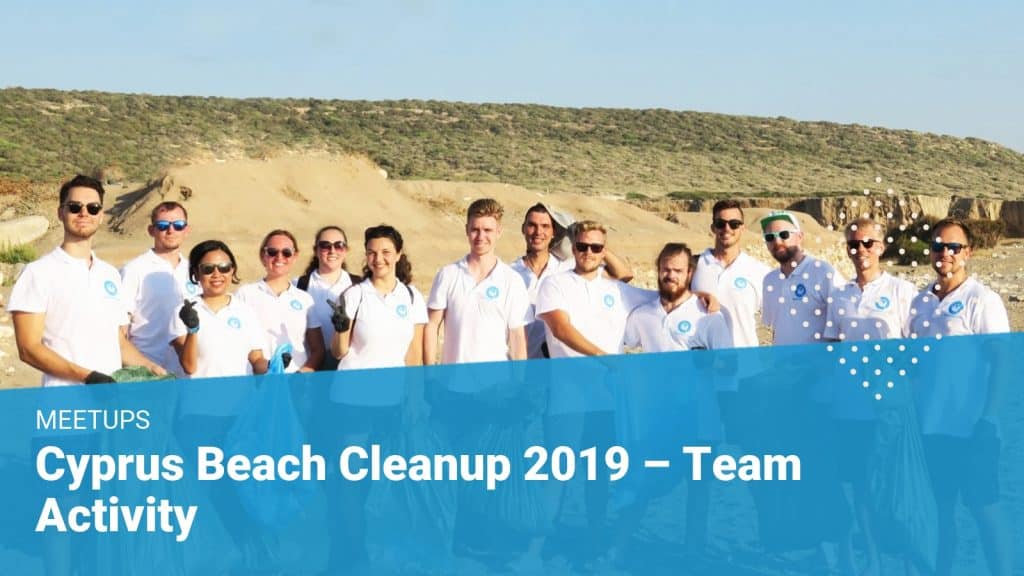 beach cleanup event at Akamas turtle nesting sites