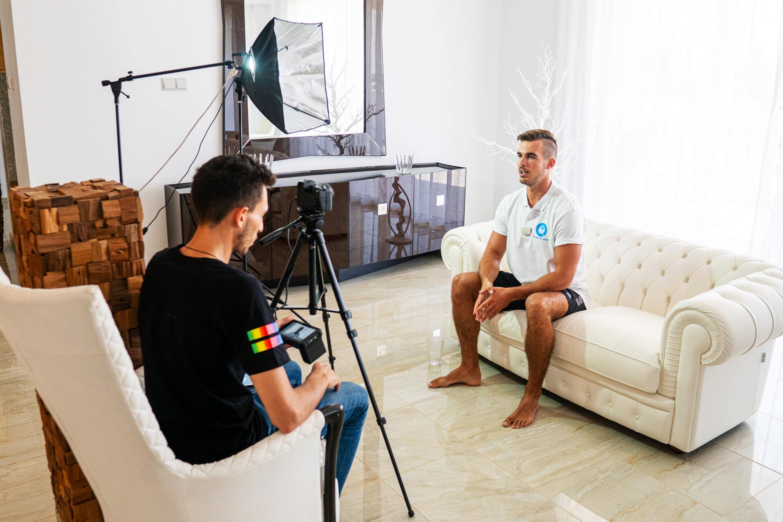 Videoshooting sessions at the villa