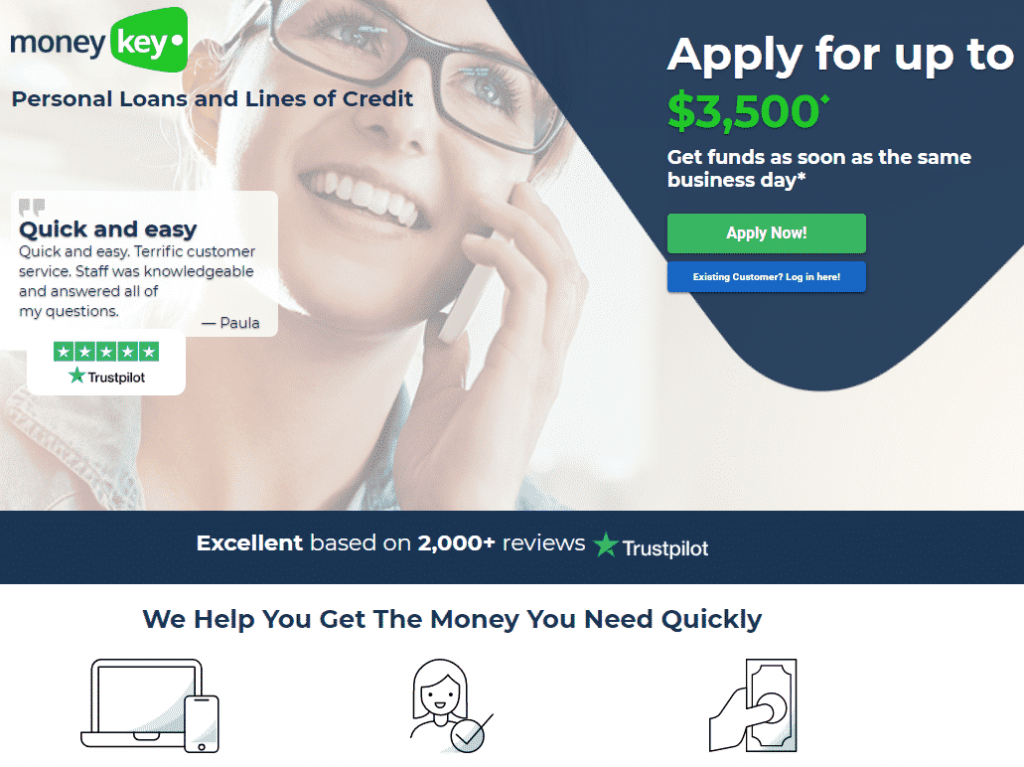 MoneyKey.com Reviews (2022)- Borrow Up to $2,000