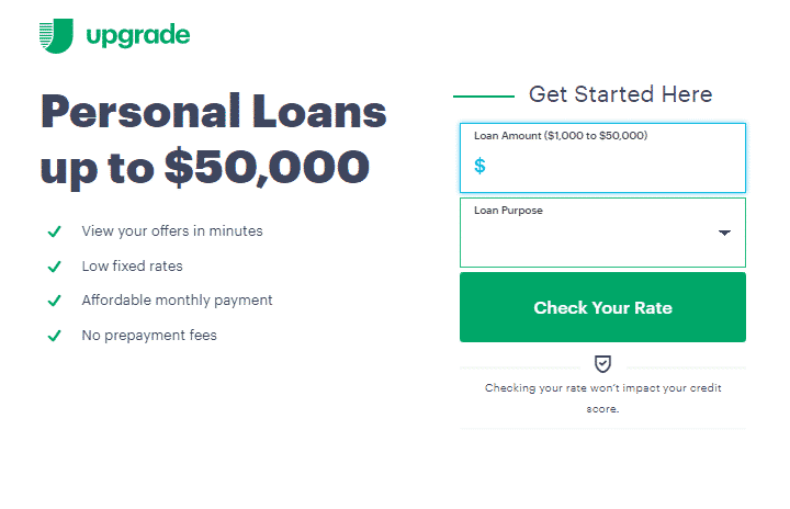 Upgrade loans on sale