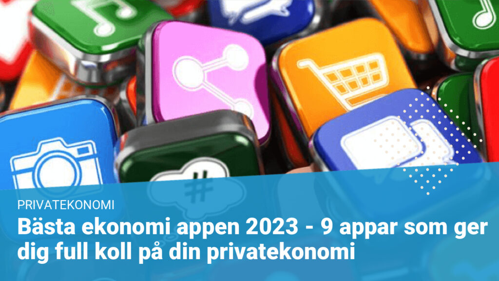 samling ikoner med bra ekonomi appar