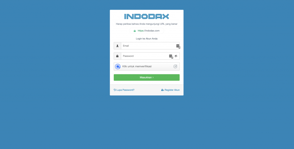 Cara Daftar Indodax