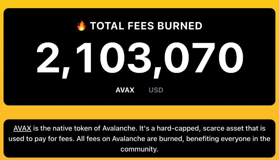 quema de la criptomoneda avax